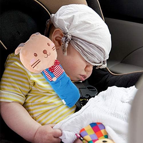 Kisangel Kids Car Caras Pontas de ombro para bebês desenho animado Rabbit Kids Belt Belt Belt Capa Curma de ombro Cushion Pad