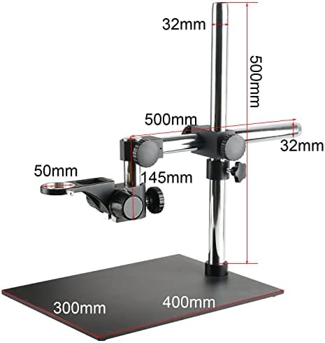 Suporte de microscópio cruzado de grande plataforma Koppace 400 * 300 mm de base 500 mm de comprimento de 50 mm de abertura de