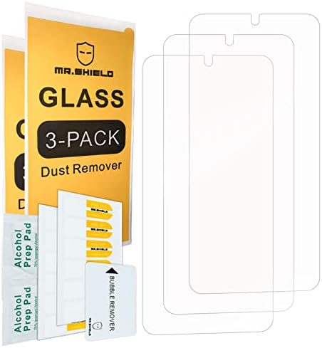 Mr.Shield [3-Pack] projetado para o Samsung Galaxy A34 5G [vidro temperado] [vidro Japão com dureza 9H] Protetor de tela com substituição
