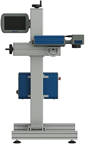Máquina de marcação a laser de fibra voadora industrial de 30w com tela sensível ao toque de 10,2 polegadas, marcador