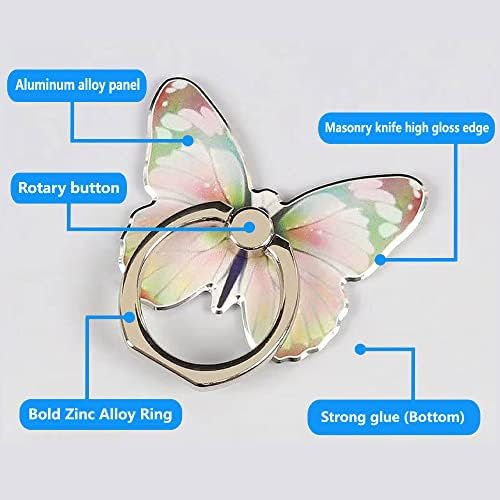 Suporte do anel do telefone celular Kinizuxi, suporte fofo de butterfly anel de alcance 360 ​​° rotação dedo kickstand compatível