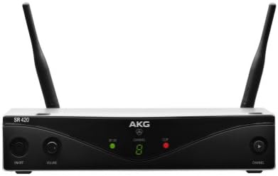 Akg Pro Audio WMS420 Definir a banda um sistema de microfone sem fio com receptor estacionário SR420, transmissor de