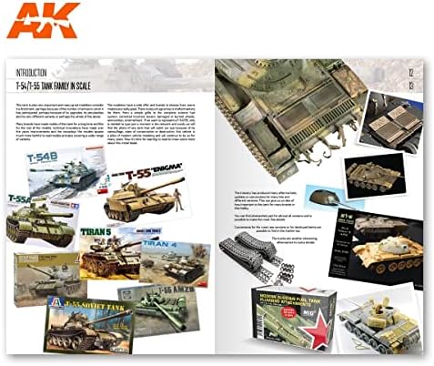 Ak Book AK914 T-54/T-55 Modelagem do tanque mais icônico do mundo