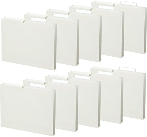 Pastas de arquivo Kokuyo NEOS A4, 1,2 polegadas de profundidade, 3 laterais PP Tipo PP com uma guia personalizável, 10 pacote off White, Japão Importar