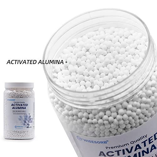 WISSORB 2 libras Alumina ativada, alumina dessecante, 1 quart reutilizável desumidificadores desumidificadores de umidade dessecante