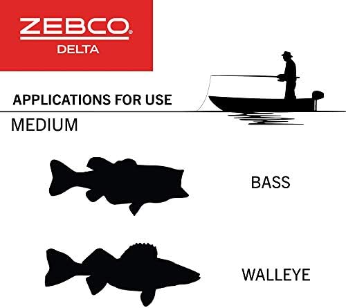 Bobina de pesca espinta de Zebco Delta, embreagem anti-reversa instantânea, engrenagens all-metal, recuperação alternável