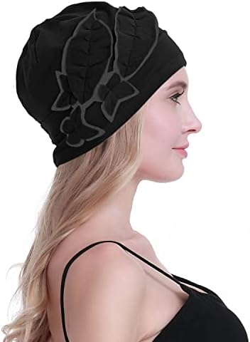 OSVYO Cotton Chemo Hat Beanie Headwear para câncer de tampa feminina para perda de cabelo