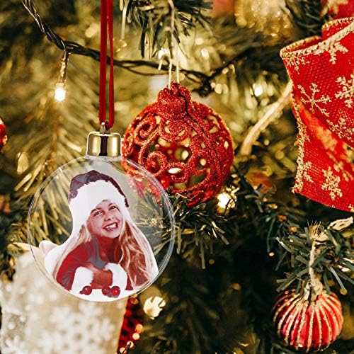 6pcs Christmas Photo Frame Ornamentos de Natal DeCors Decors Decorações de lembrança Decorações de Natal