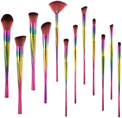 Escovas de maquiagem de arco -íris lxxsh 12pcs kit de pincel de pincel