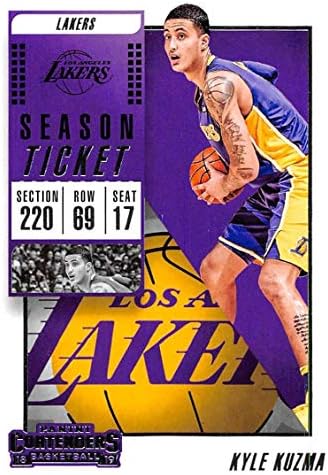 2018-19 Panini Concenders Season Ticket 50 Kyle Kuzma Los Angeles Lakers NBA Basketball Trading Card