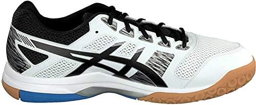 ASICS Mens Gel-Flare 6 Sapatos atléticos e de treinamento em couro falso B/W 8 Médio