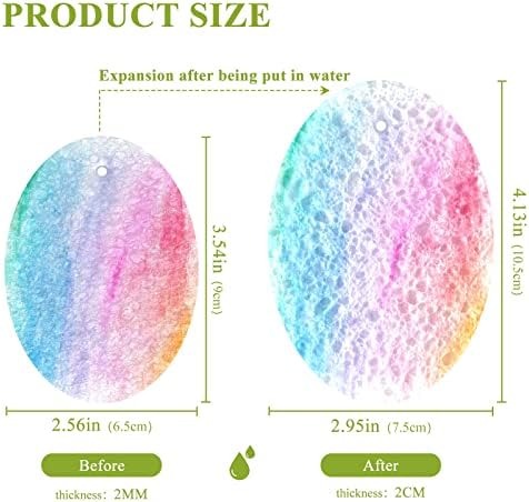3pcs esfregar esponjas de cor de arco-íris esponja de prato pop-up para limpeza de cozinha banheiro doméstico de lavagem