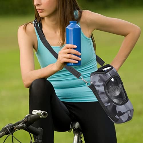 Inoomp Sports Water Jug Bottle Bottle Bolsa Bolsa de Garrafa de Água Bolsa Reutilizável Botão de Água Protetor de Viagem de