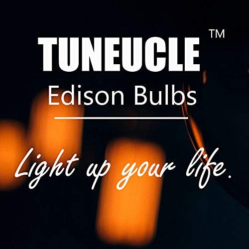 Tuneucle 1-Pack vintage Edison filamento corações lâmpadas de lâmpadas? ST64 Base padrão média E27? 4W 2000K Led Bulbo Edison, 40W