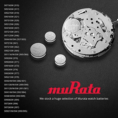 MURATA 364 BATERIA SR621SW 1.55V Botão de relógio de óxido de prata