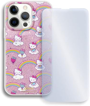Sonix X Sanrio Case + Screen Protector para Magsafe iPhone 13 Pro Max/iPhone 12 Pro Max Rainbow Hello Kitty