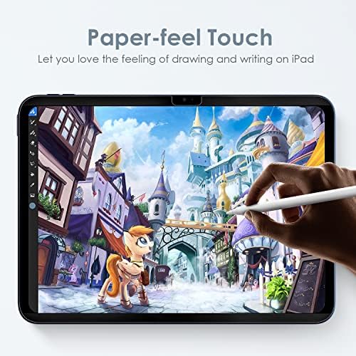 Protetor de tela de papel de sensação magnética do Timovo compatível com iPad 10ª geração 10,9 polegadas 2022, removível, reutilizável, filme fosco para o novo iPad 2022, papel feltro, anti-brilho, anti-scratch-1 pacote