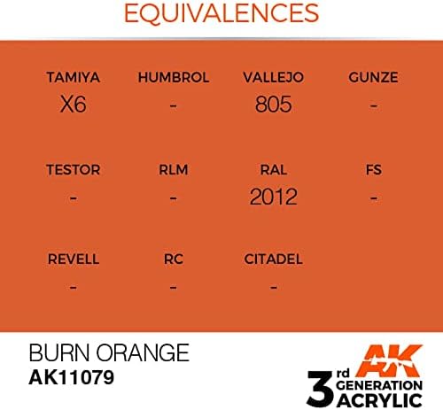 Ak acrílicos 3GEN AK11079 Burn Orange