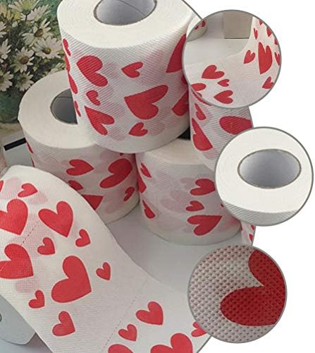 Valiclud papel higiênico em massa de duas camadas impressão de guardanapo acessório de Natal branco e vermelho decoração de