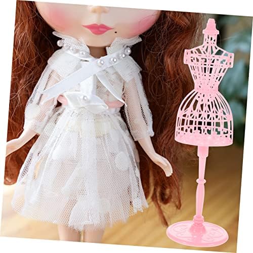 Sewacc mini bonecas 12 pcs cabide de boneca mini roupas jóias de jóias de jóias acessórios decorados fêmeas fêmeas de menina