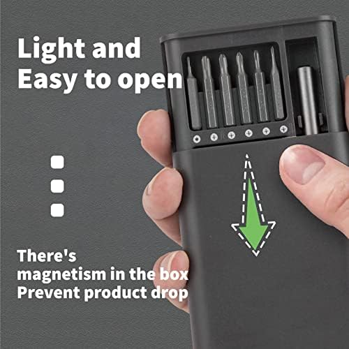 Conjunto de chave de fenda de precisão DIY.TK Magnético, 24 polegadas de 24 polegadas com chave de fenda de 24 pedaços, Mini Chave