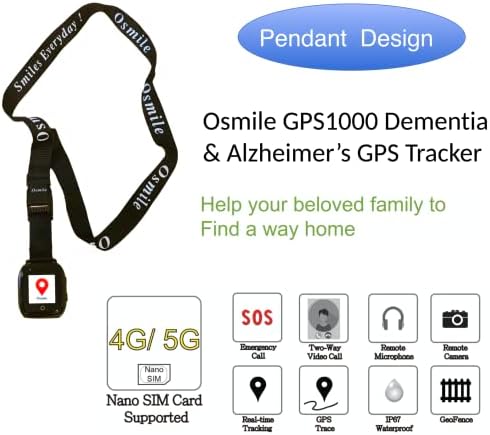 OSMILE GPS1000 - Demência sênior e Alzheimer GPS Tracker Pingente