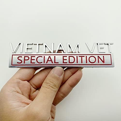 2PC Exército dos EUA Vetnã Edição Vet Metal Car Emblem Decal Sticker Badge Decal
