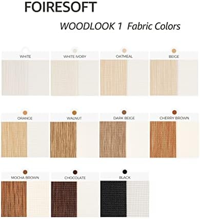 Poiresoft Woodlook Shade Fabric Amostra amostras em 22 cores