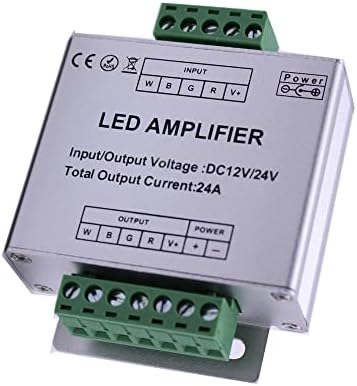 Acessórios de decoração de LED Agips 2pcs dc12-24v 12a/24a LED RGBW/RGB Amplificador de 4 canais de 4 canais RGBW/RGB LED REPETOR DE