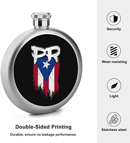 Puerto Rico PR Flag premium 5 oz balão de quadril para homens licor aço inoxidável bolso alcoólico Bottles