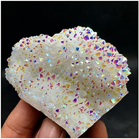 TFECOM Crystal Rough Crystal Angel Aura Quartz Titanium Bismuth SiliconCluster Rainbow Crystals Stone