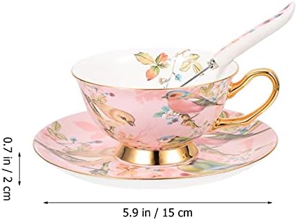 Hemoton Expresso Coffee Cup de chá de chá flora