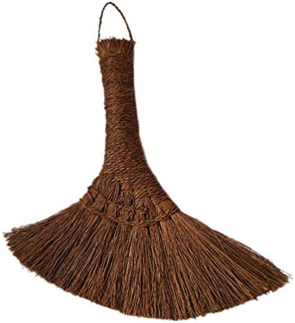 Pincel de poeira Besportble Pequena vassoura natural de limpeza de palmeira natural ferramenta de limpeza de madeira, alça de