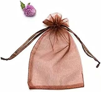 50pcs 1015cm Organza Bag Jewelry Packaging Gift Candy Wedding Party Goodie Favors Bolsas de sacolas trancáveis ​​apresentam