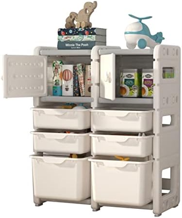 Prateleiras de armazenamento para crianças unicoo, organizador de armazenamento de brinquedos infantis, estante de livros infantis