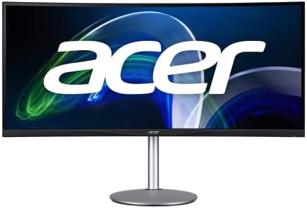 Acer CB342CUR BMIIPHUZX 34 1900R Curvado Frame zero qhd Ultrawide IPS Monitor | AMD FreeSync | 75Hz | 1MS VRB | DCI-P3 95%