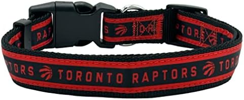NBA Collar Pet Collar Toronto Raptors Cola de cães, colarinho pequeno de basquete para cães e gatos. Um colar de gato brilhante