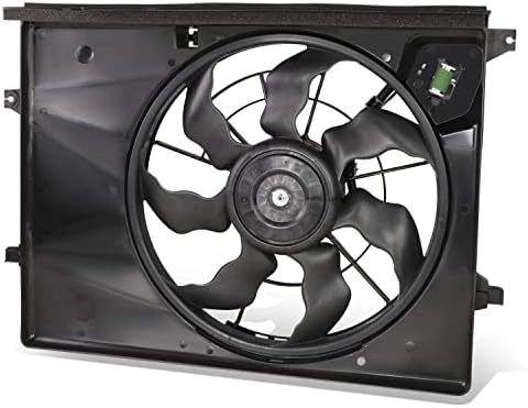 KI3115146 Conjunto do ventilador de resfriamento do radiador do estilo de fábrica compatível com Sedona 2015-2018, 12V, preto