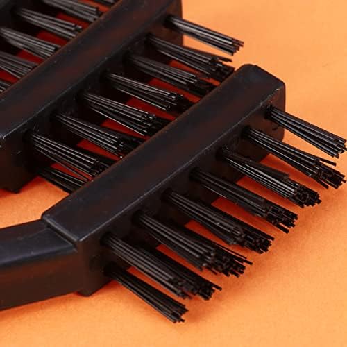 Definir de escova Operitacx Brush de arame de aço inoxidável 5pcs 3 linhas Gracela plástica Bracete de nylon Anti- estático para limpar o teclado da placa de circuito Supplies de costura para limpeza de máquina de limpeza de escova Kit