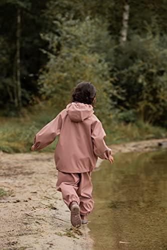 Rainsuit -Rains para crianças Celavi para meninos/meninas com capuz destacável, capa de chuva à prova d'água e calça - ideal para chuva e neve