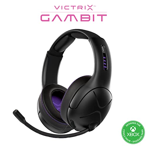 Victrix Gambit Black Wireless e Wired Gaming Headset com Mic - Microsoft Xbox One, série X |