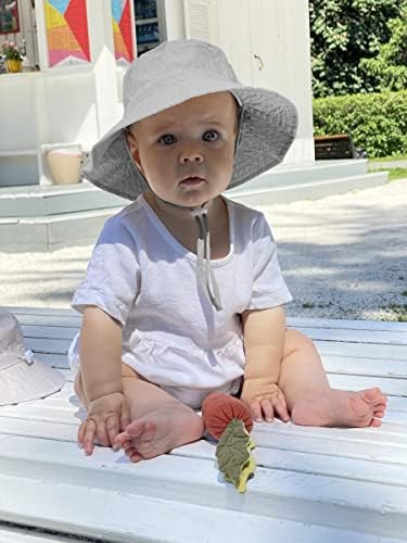 Chapéu de balde de bebê e óculos de sol, chapéu de sol Protection UV com largura Brim, Capéu de praia para crianças itens