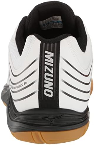 Mizuno Womens Cyclone Speed ​​3 Sapato de vôlei, branco/preto, 8 EUA