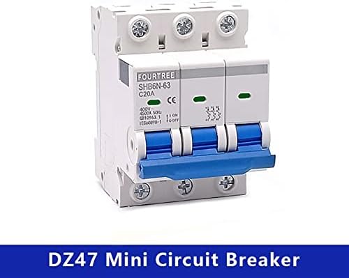 Basni 1pcs 3 pólo DIN Rail mini circuito da caixa de distribuição de ar -intermato doméstico Caixa de distribuição do equipamento mecânico Proteção do motor