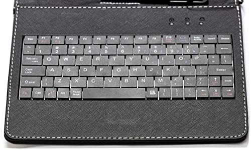 Caixa de teclado preto da Navitech compatível com o Samsung Galaxy A7 Lite 8,7 polegadas
