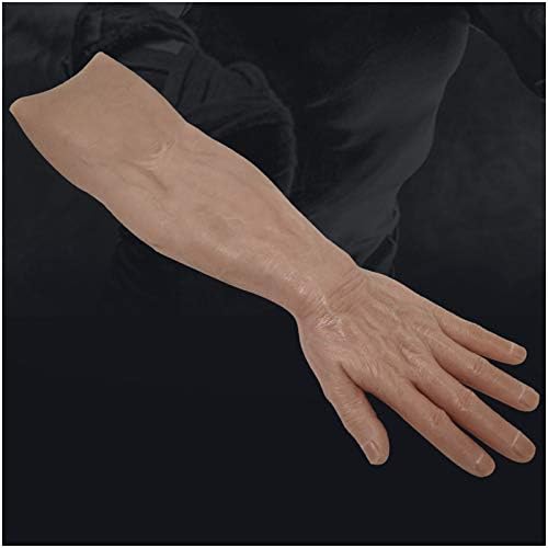 Luva masculina de silicone fhuili para crossdresser - silicone realista Hand Hand Artificial Skin Luve muscular realista Luva de silicone de alto nível para crosplay Crossdressing