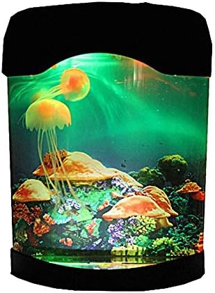 Zyzmh mini lâmpada de iluminação led tanques de iluminação de aquário Aquários Aquários de peixes de mesa ornamentais decoração