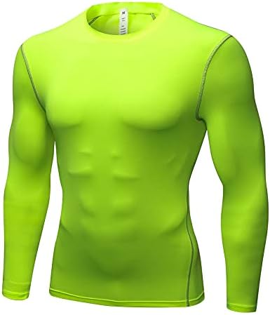 Camisas de compressão para homens casuais de manga longa esportes ao ar livre Top Running Treino Athletic Tshirt Gym Yoga