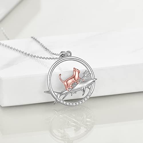Yfn Colar Animal Sterling Silver Silver Cute Animal Pingente Gifts Para Mulheres Meninas Mãe Mã