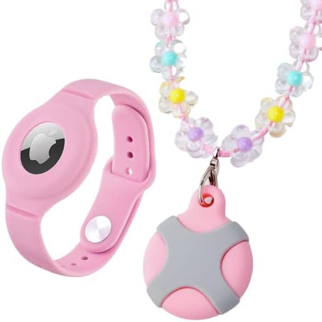 CHABAEBAE Airtag Pulseira Colar de Airtag Kids- Suporte de Airtag Seguro e Discreto para Crianças, Banda de Relógio de Tags Aéreo | Airtag Colar crianças, pulseira de airtag para crianças, adultos